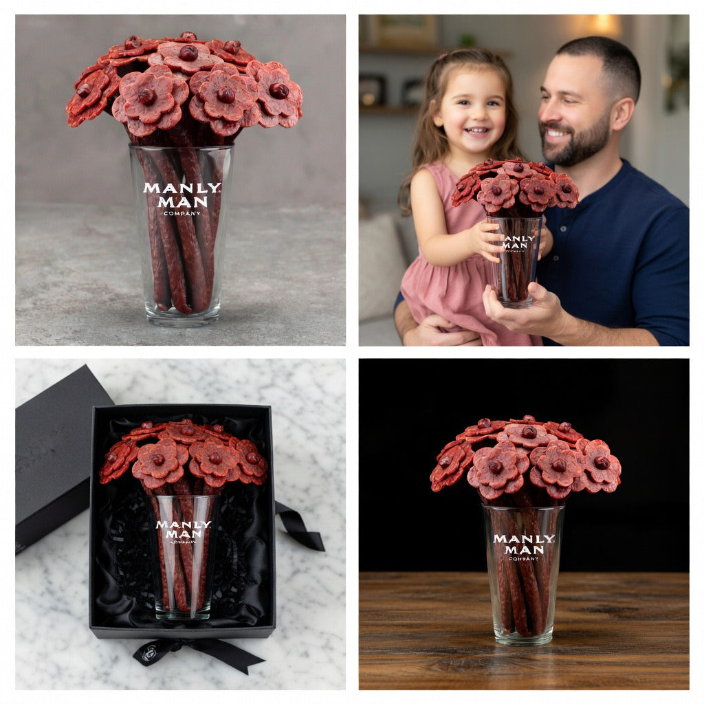 Beef Jerky Flower Bouquet