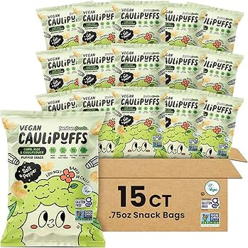 CauliPuffs - Corn, Rice, and Cauliflower Gluten Free Puffed Snacks, Variety Pack