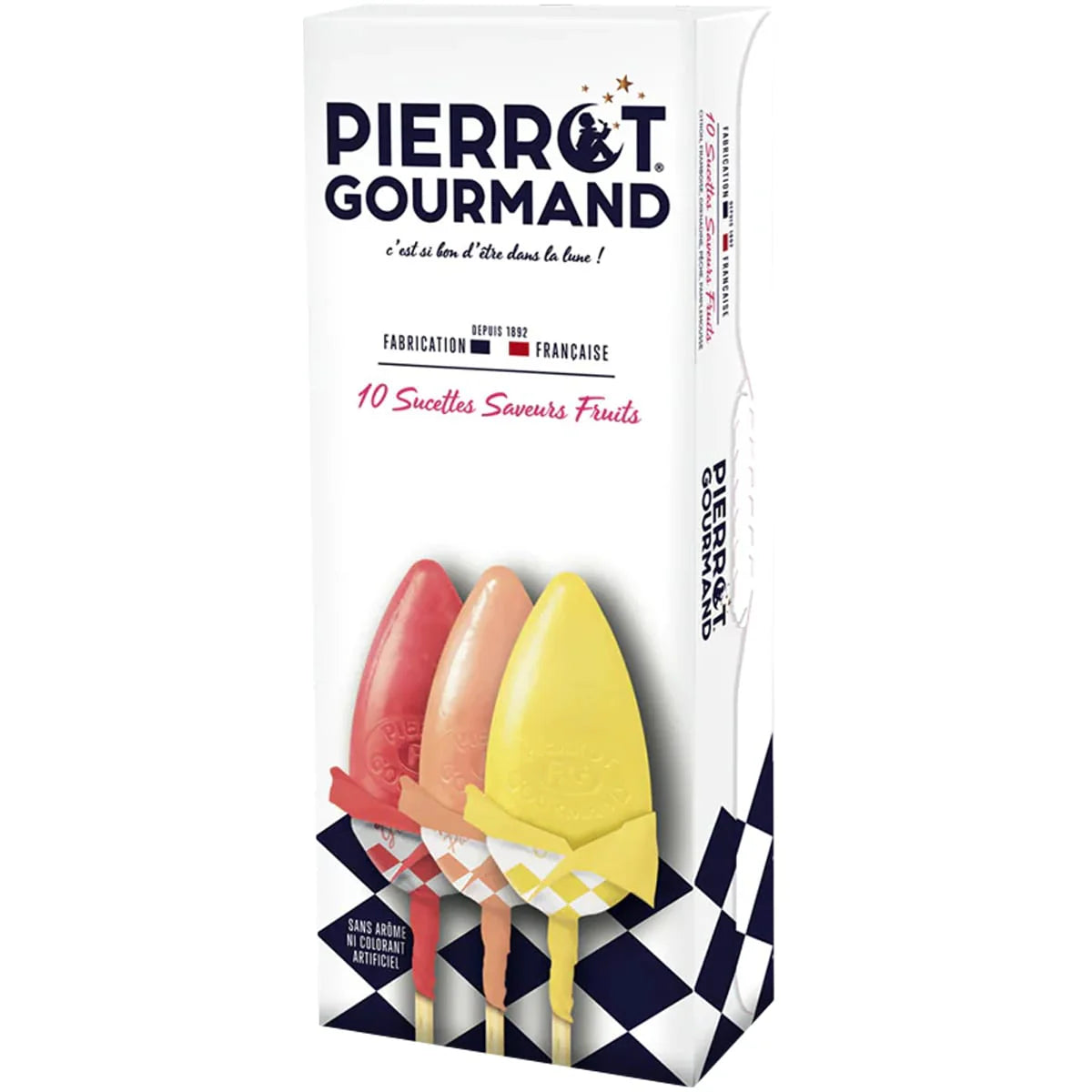 Pierrot Gourmand Assorted Natural Fruit Lollipops