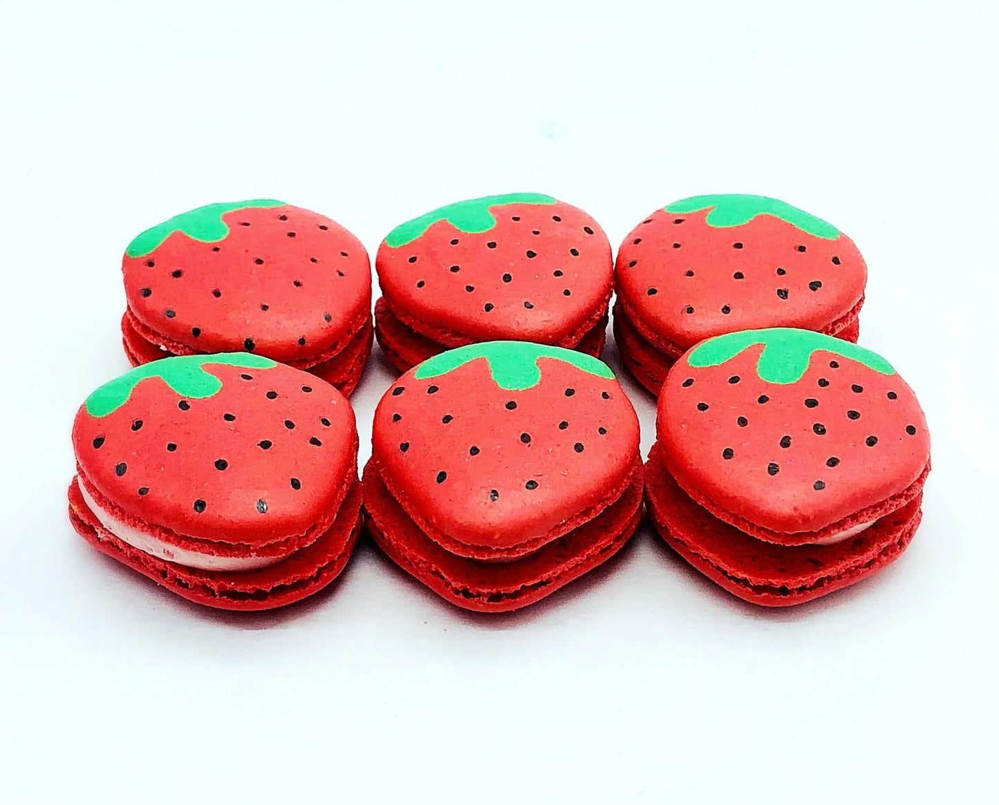 Strawberry Shaped French Strawberry Macarons – Pure Joy in Every Bite