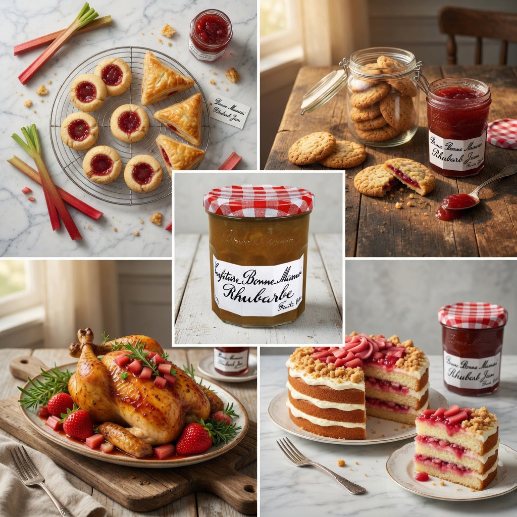 Bonne Maman Rhubarb Jam, 13 oz