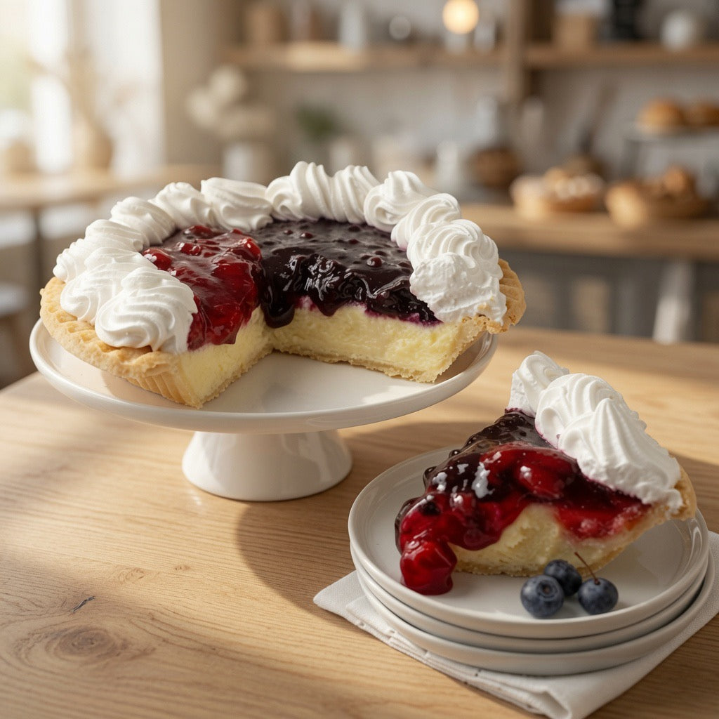 The Berry Indulgence Cheesecake Pie