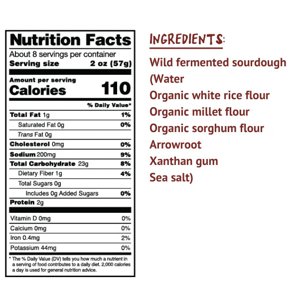 Classic Gluten-Free Sourdough Bread Loaf - Pack of 3