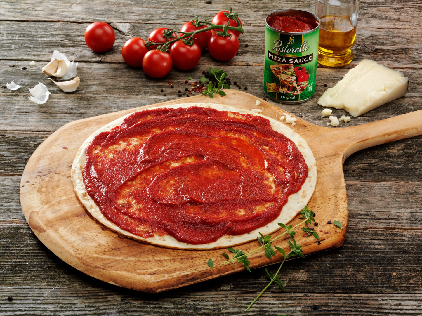 Pastorelli Pizza Sauce, Original Authentic Italian Pizza Sauce with Extra Virgin Olive Oil and Pecorino Romano Cheese Shredded - 15 oz - Pack of 3