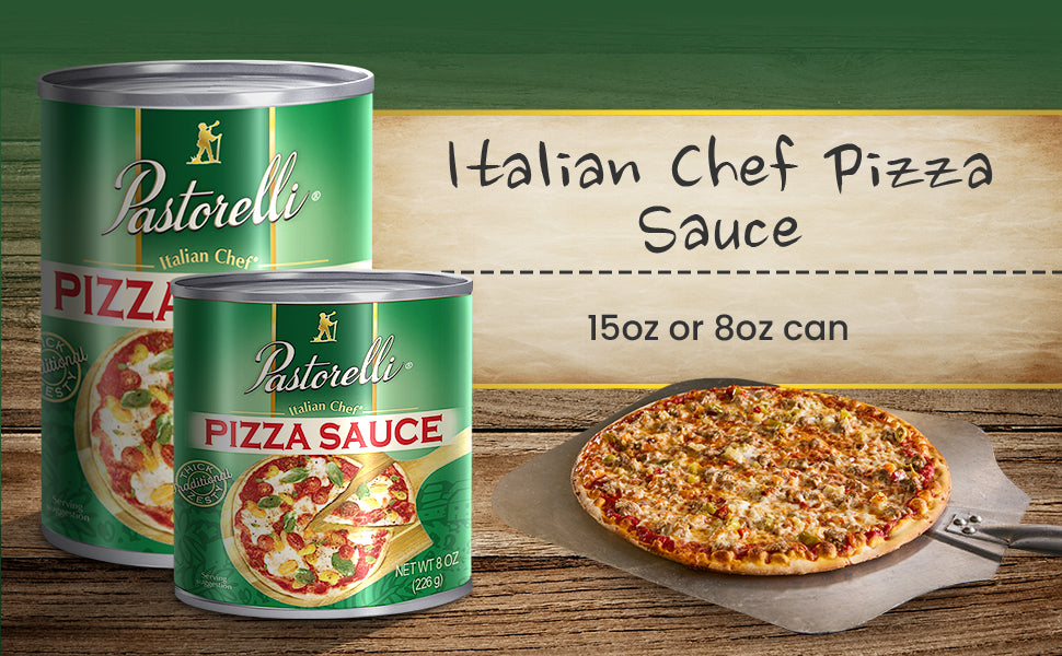Pastorelli Pizza Sauce, Original Authentic Italian Pizza Sauce with Extra Virgin Olive Oil and Pecorino Romano Cheese Shredded - 15 oz - Pack of 3