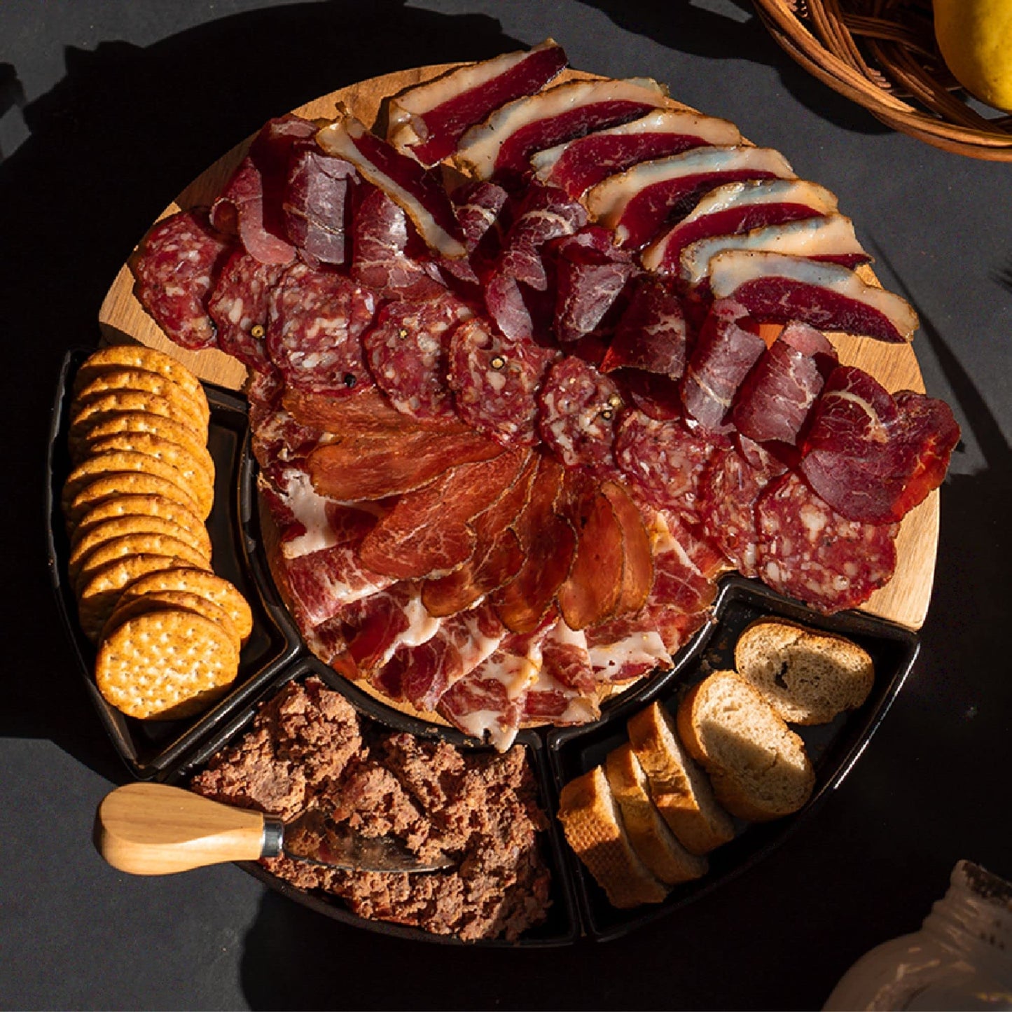 Meatcrafters "The Oinkless Bundle" Sausage & Charcuterie Variety Box, Chicken & Lamb Sausage, Duck Prosciutto, Sliced Bresaola, Antibiotic Free, All Natural Meat
