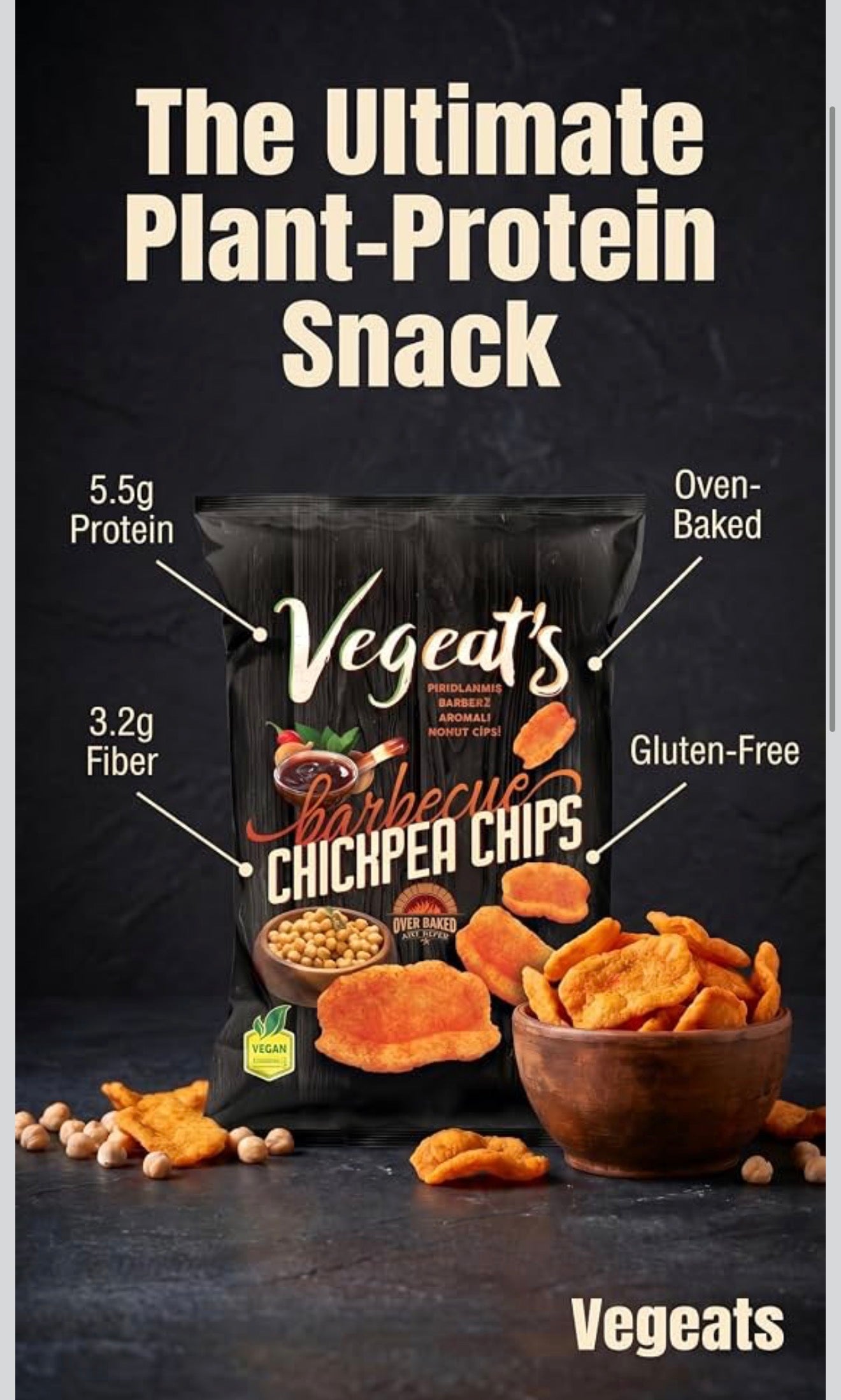 Vegeats Protein Snacks Variety Pack – Chickpea Chips, Lentil Chips & Protein Pops