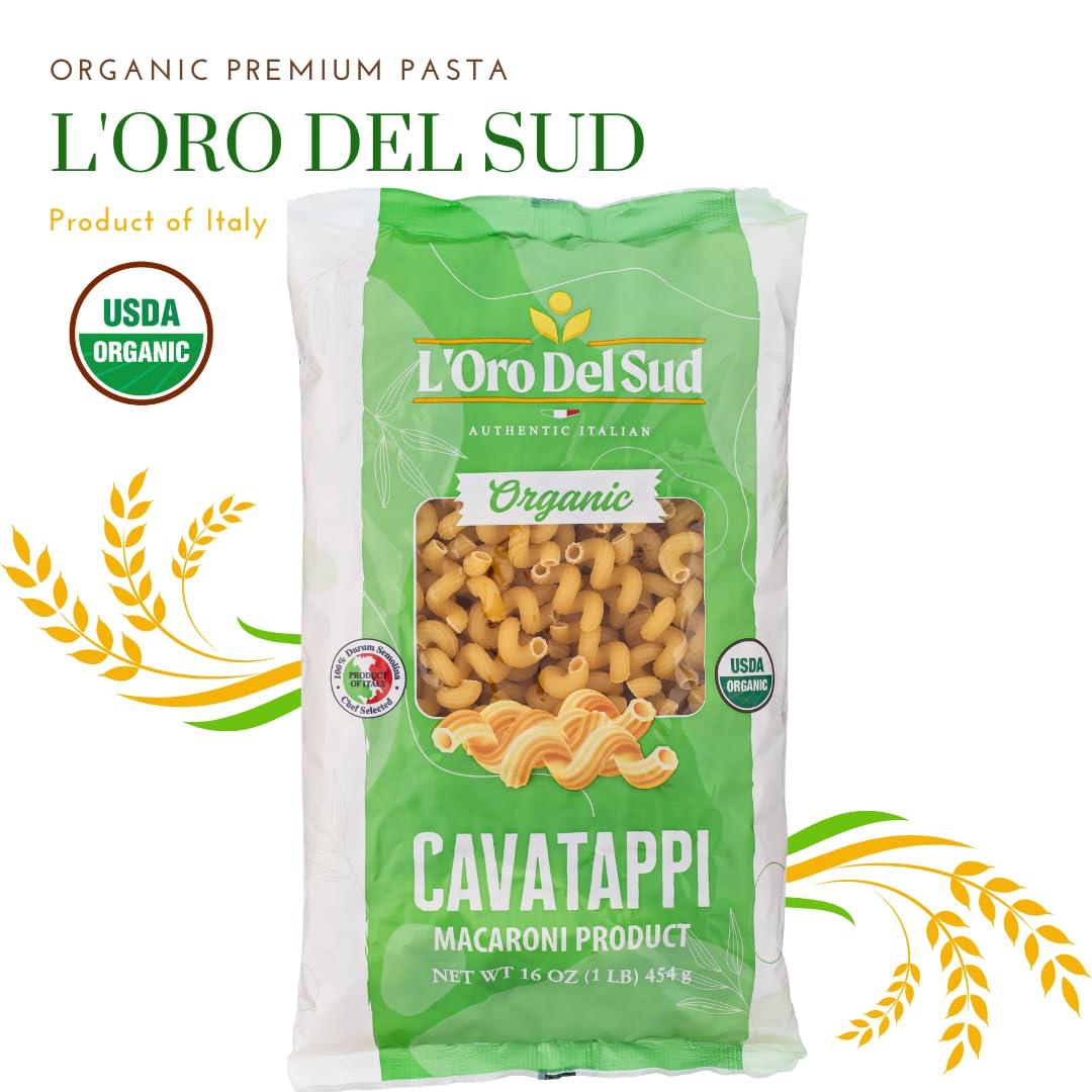 Cavatappi Pasta,Non GMO, Corkskrew, Vegan, Kosher - Pack of 4