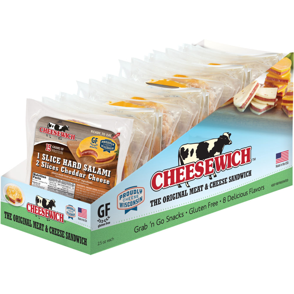 Cheesewich Cheddar and Salami, 2.5 oz - 96/ Case