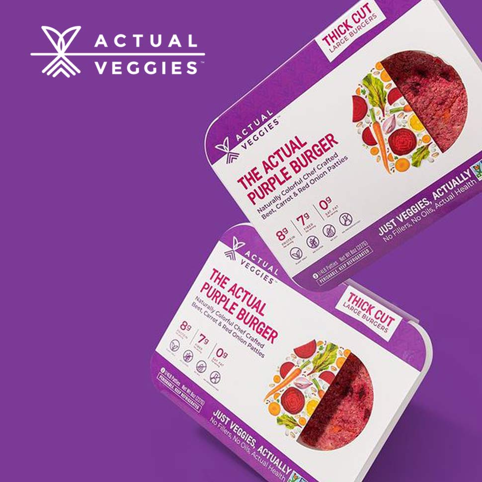 Actual Veggies The Actual Purple Burger, 8 oz - 6/Case