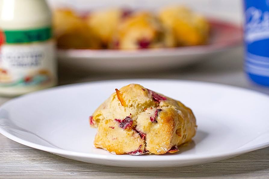 Afternoon Tea Party Celebration Fresh Baked Scones Variety Pack - 2 Dozen - Blueberry, Cranberry Orange, Lemon Ginger, and Dark Chocolate Cherry - No Preseratives