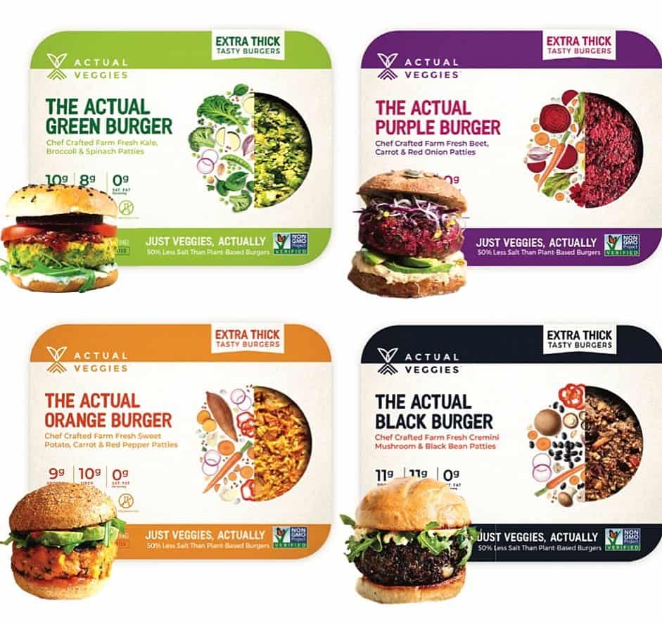 Actual Veggies The Actual Green Burger, 8 oz - 6/Case
