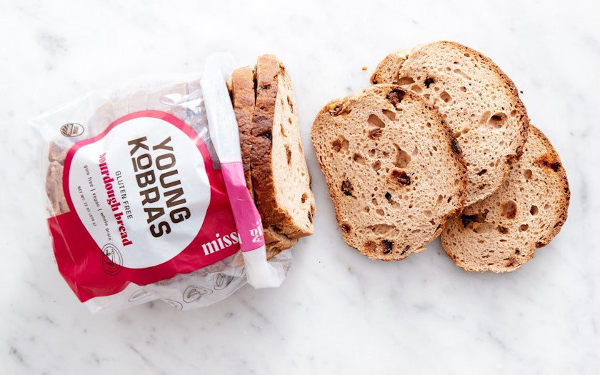 Young Kobras Organic, Gluten Free Sampler Pack Sourdough Bread - Allergen Friendly, Vegan - Pack of 4