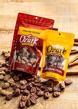 OZARK NUT ROASTERS Praline Pecans, Flavored Snack Nuts - 7 oz