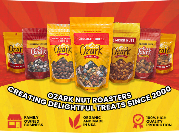 OZARK NUT ROASTERS Praline Pecans, Flavored Snack Nuts - 7 oz