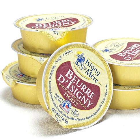 Isigny Butter Portion Cups, Unsalted - 48/Case
