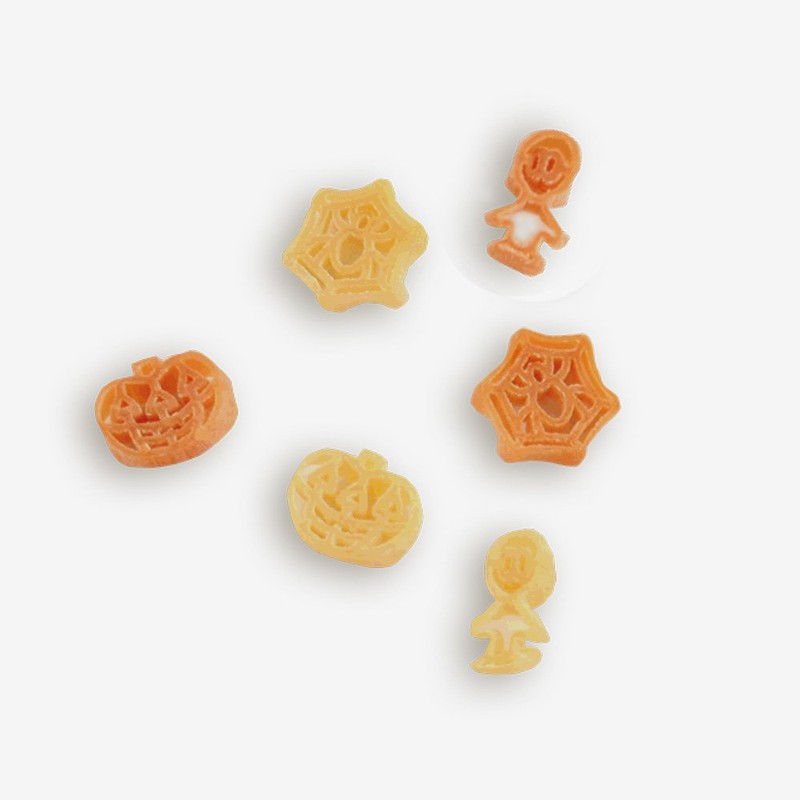 Pastabilities Fun Shaped Pasta for Kids - Halloween - Pumpkin Spider and Ghost Holiday Theme, Non-GMO Natural Wheat and Vegetable Pasta, All-Natural, Kosher Certified - Pack of 2