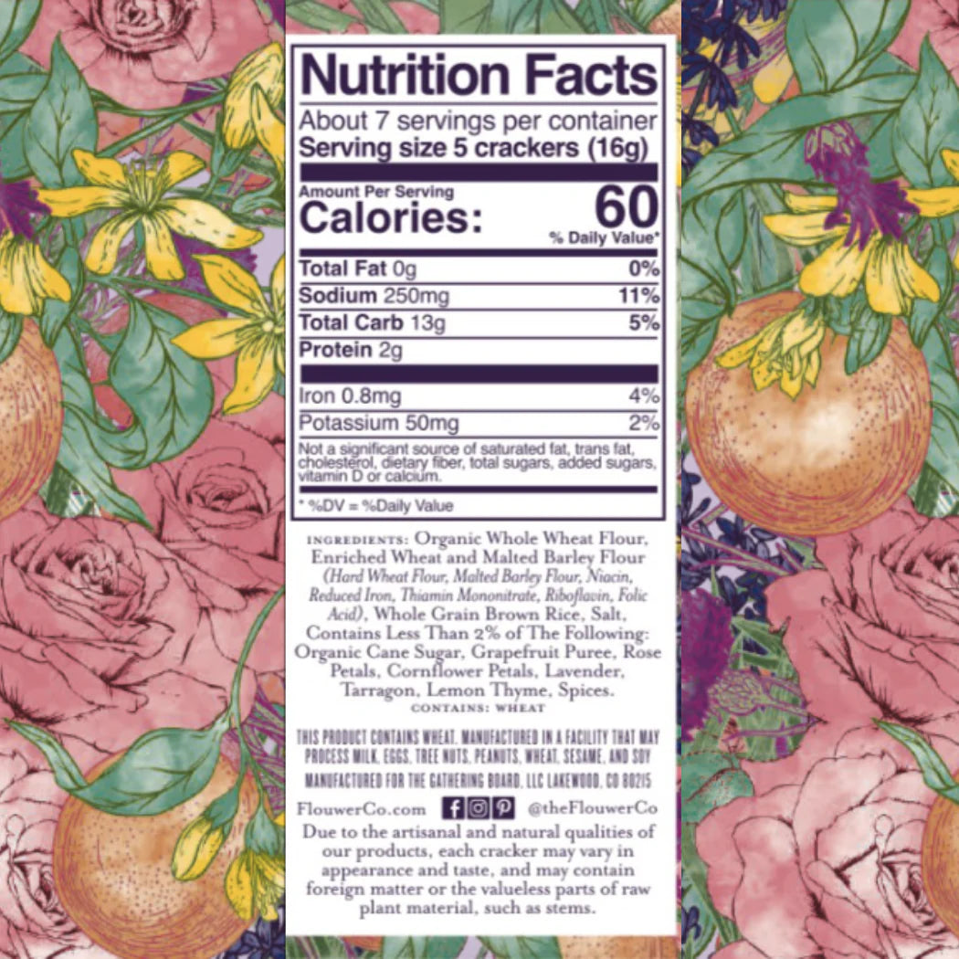 Flouwer Co Artisanal Crackers, Apéritif - Pack of 2