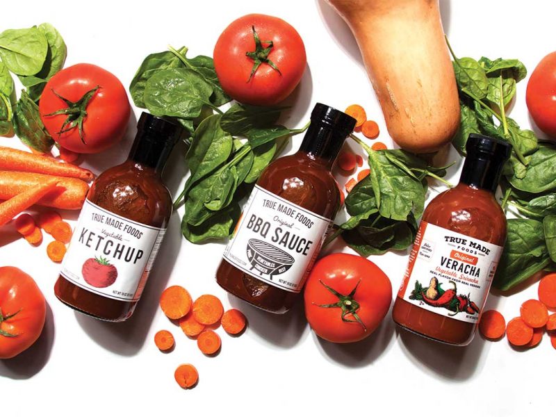 True Made Foods Vegetable Ketchup, Paleo Friendly, Non-GMO, 50% Less Sugar, 128 oz Plastic Jug