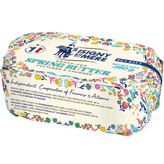 Isigny Ste Mère Grass-Fed Spring Butter with Sea Salt – 8.8 oz