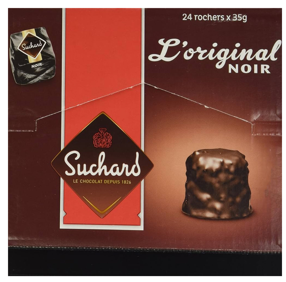 Suchard Rochers Dark Chocolate Case - 1.85 lb - 24 pieces