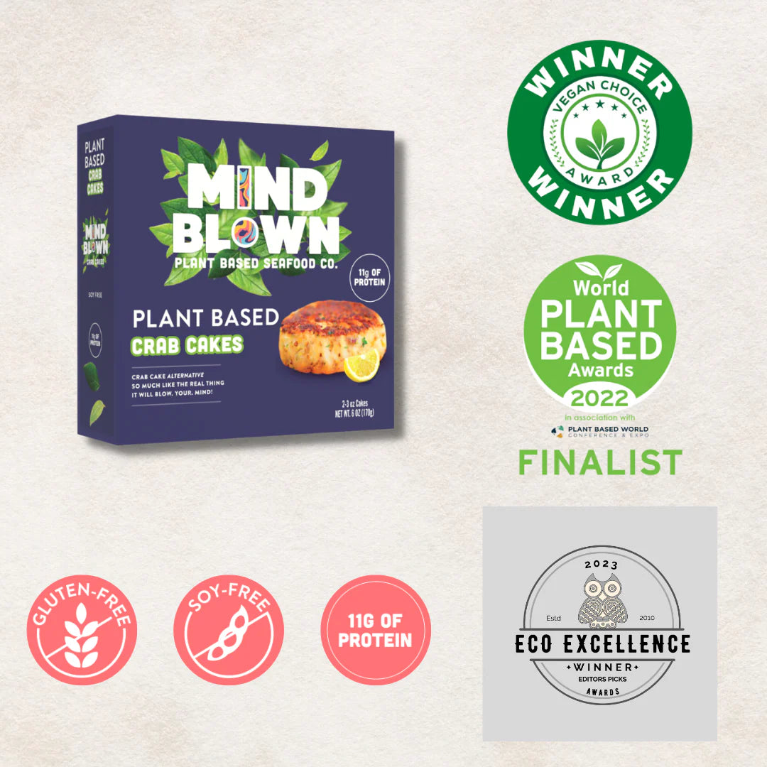 Mind Blown™ Plant Based Crab Cakes - Pack of 4