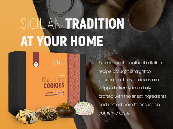 Biscotti Italian Cookies, includes 16 Gourmet Chocolate Cookies