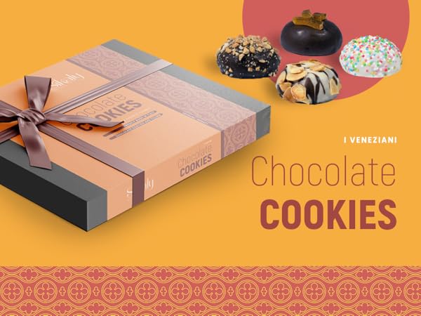 Biscotti Italian Cookies, includes 16 Gourmet Chocolate Cookies