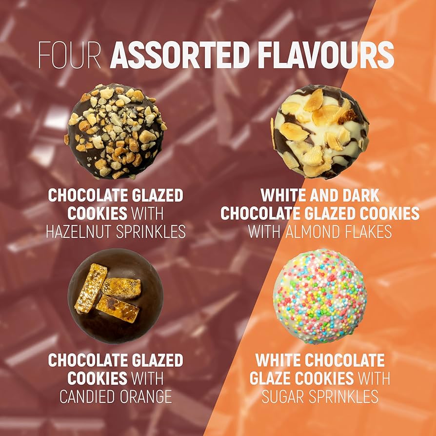 Biscotti Italian Cookies, includes 16 Gourmet Chocolate Cookies