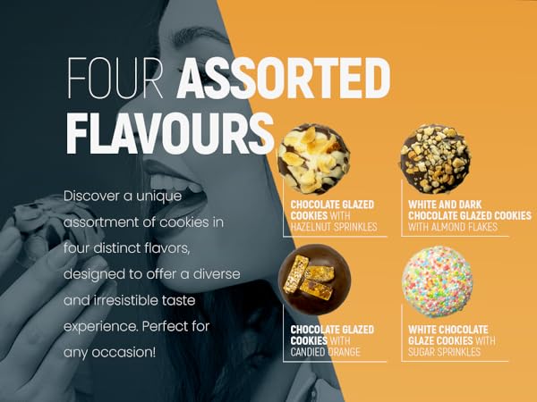 Biscotti Italian Cookies, includes 16 Gourmet Chocolate Cookies