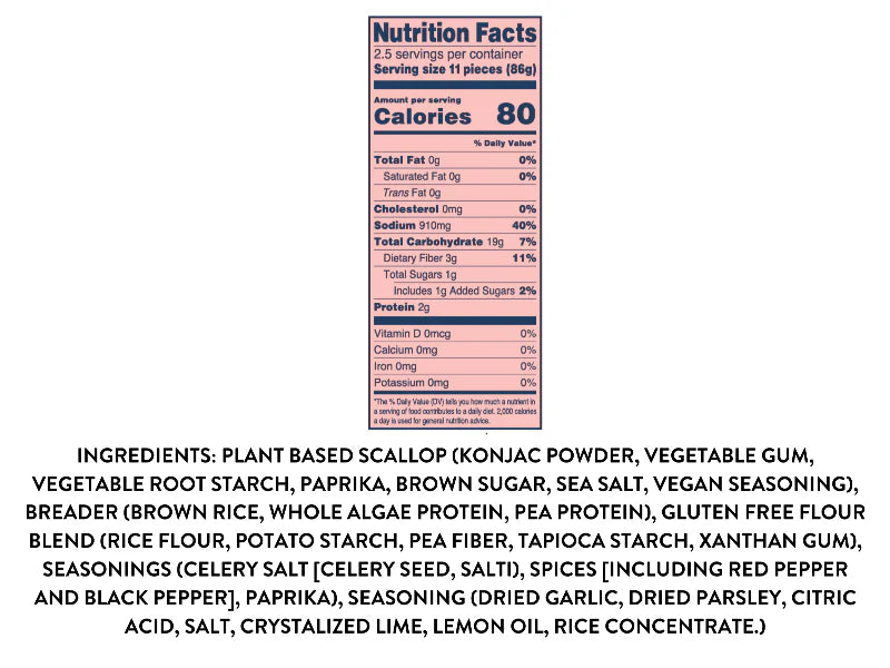 Mind Blown™ Plant Based Dusted Scallops - 8 oz