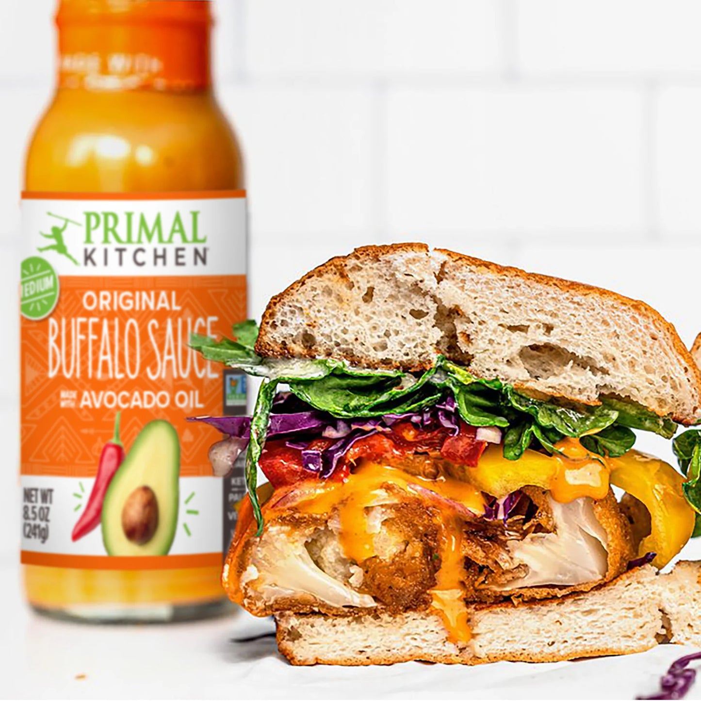 Primal Kitchen No Dairy Buffalo Sauce - Pack of 2