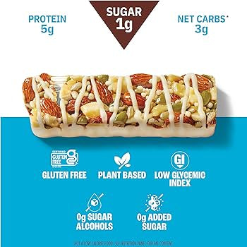 Macadamia White Chocolate Keto Nut & Seed Bar, 12-Pack GF