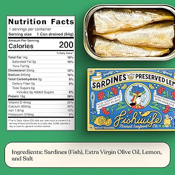 Fishwife Sardines with Lemon & Sardines with Hot Pepper) | Wild-Caught & Hand-Packed with Spanish Extra Virgin Olive Oil | MSC-Certified Sustainable Seafood, High Protein, Gluten Free, Paleo Friendly, Keto Friendly, Omega-3s - Pack of 4