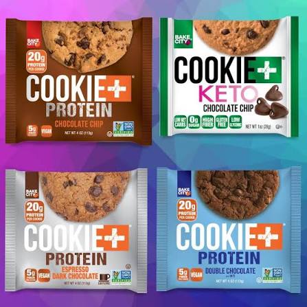 Bake City Cookie Plus Keto | Lemon Blast Cookies - Gluten Free, Non-GMO, 0g Sugar, Only 1.5g Net Carbs, Good Fats, 5g Protein, Kosher, No Artificial Flavors - Pack of 12