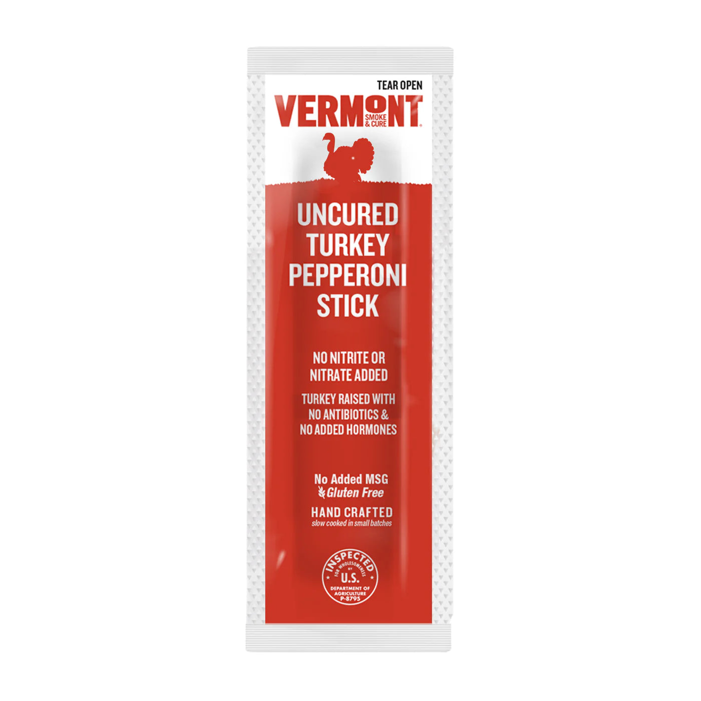 Uncured Turkey Pepperoni Stick Minis, .5 oz - 192/Case