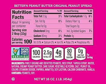 Better’n Peanut Butter Low Fat Peanut Butter Spread Variety Pack - Gluten Free, Dairy Free - Original, Banana, and Chocolate - Pack of 3