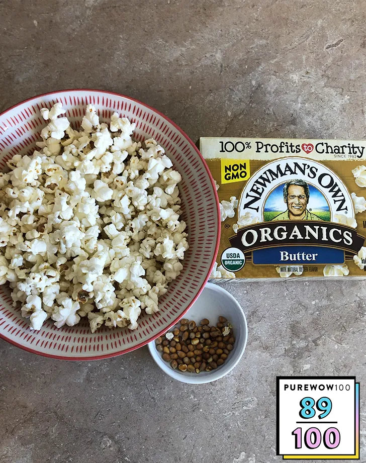 Newman's Own Organic Non-GMO Pop's Corn Microwave Popcorn, Butter - 3.3 oz - Pack of 3