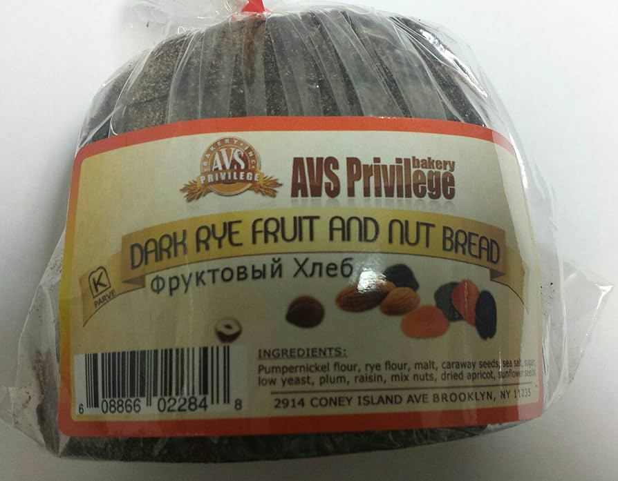 European Fruit & Nut Dark Rye Bread - Pack of 4
