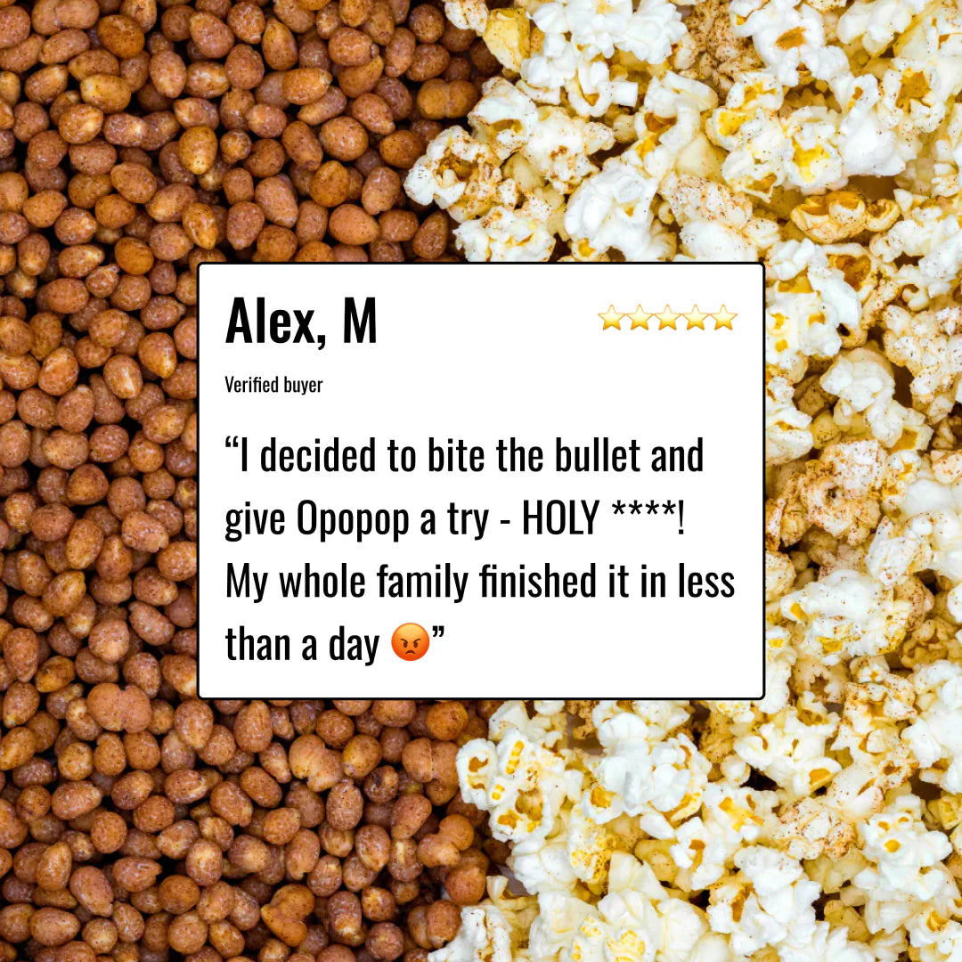 Opopop Gluten Free, Non-GMO Microwave Popcorn Pop Cups - Lightly Salted - Gourmet Kernels & Popcorn Flavoring - Pack of 6
