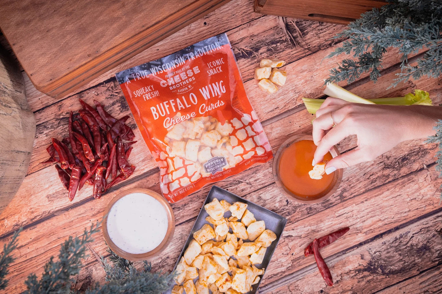 WISCONSIN CHEESE CURDS SAMPLER - Pack of 9