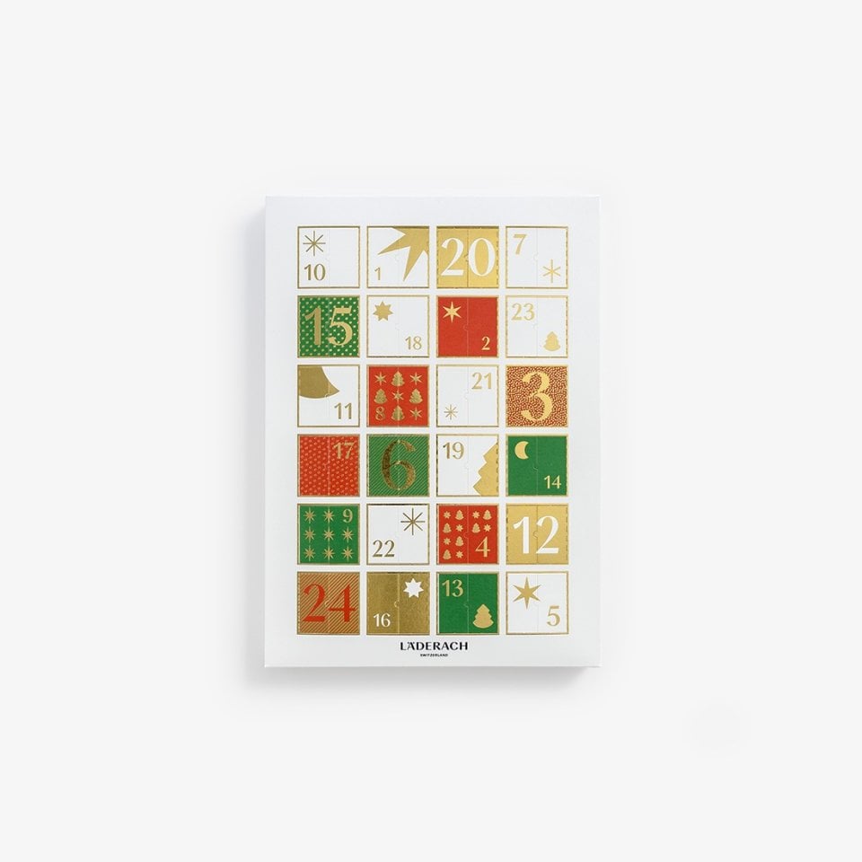 Läderach Advent Calendar Swiss Chocolate Pralines Selection