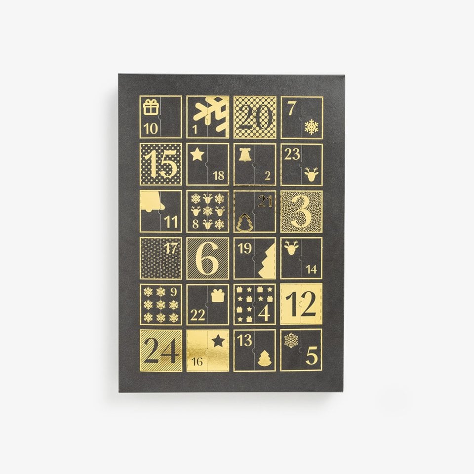 Läderach Advent Calendar Swiss Chocolate Pralines Selection Noir