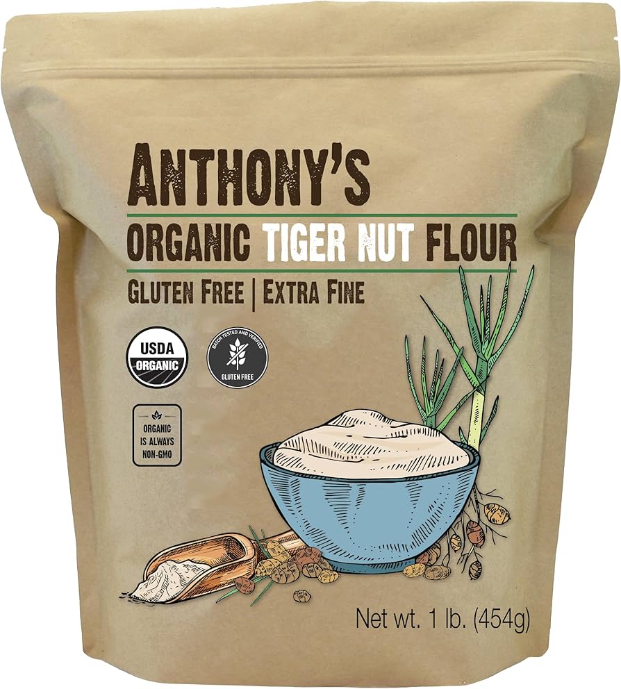 Anthony's Organic Tiger Nut Flour, Gluten Free, Non GMO, Paleo Friendly - 1 lb