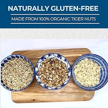 Organic Gluten Free TigerNuts Chopped, Gluten Free, Dairy-free, High Fiber - 2.2 lb