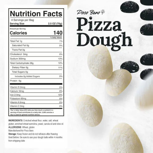 NY Style Pizza Dough Balls – 25 x 10 oz Frozen Pizza Dough Balls