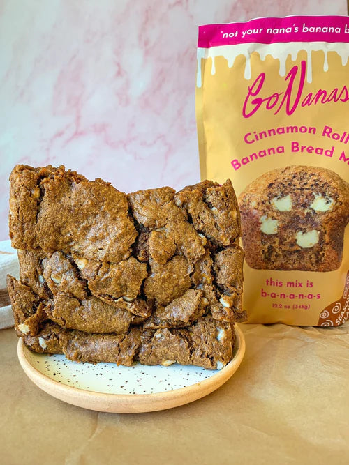 GoNanas Banana Bread Mix Variety Pack - Vegan, Gluten Free - Oat Flour Banana Bread or Banana Muffin Mix - Pack of 3