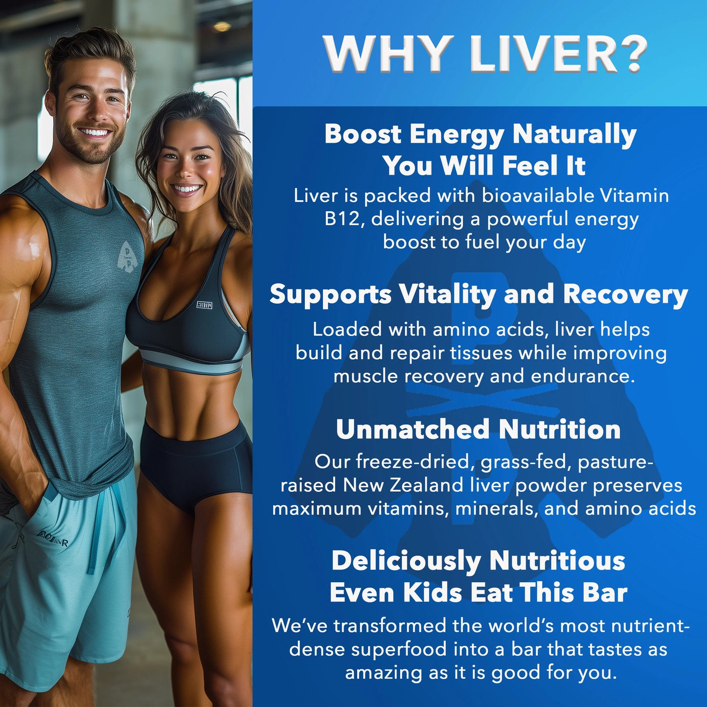 Primal Power Liver Powered Nutrition Bars, Chocolate Almond Sea Salt - B12 Energy Boost, 10g Protein, Vitamins, Minerals, Collagen, Zero Added Sugar, Gluten Free - Pack of 12
