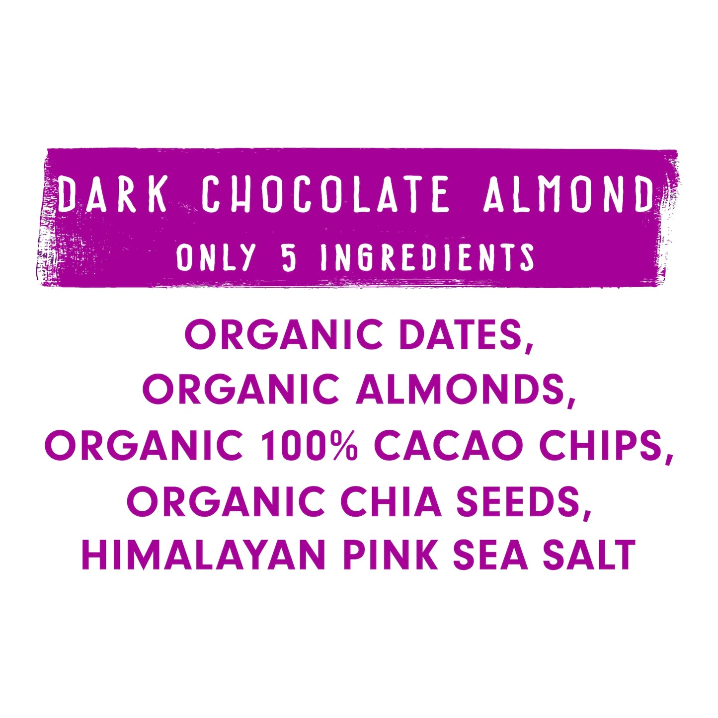 Jonesbar Dark Chocolate Almond, USDA Organic Fruit & Nut Bar, Non-GMO, Kosher, Vegan, Gluten Free - Pack of 12