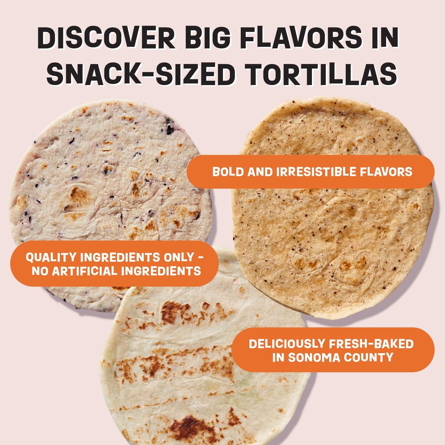 Eureka Tortilla All Flavors Variety Pack Artisan Flour Tortillas - Vegan, Non-GMO, Low - 6” Mini Wrap Whole Grains - Pack of 6
